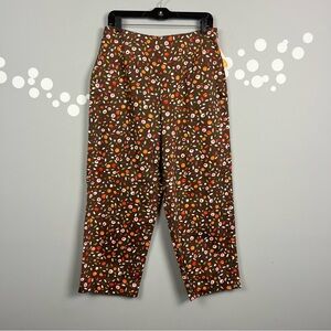 NWT Vintage Talbots Floral Printed Capri Pants Size 10